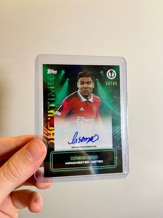 CASEMIRO REAL MADRID TOPPS AUTO PANINI FIRMA CROMO