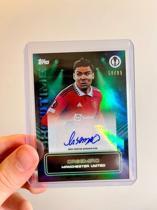 CASEMIRO REAL MADRID TOPPS AUTO PANINI FIRMA CROMO
