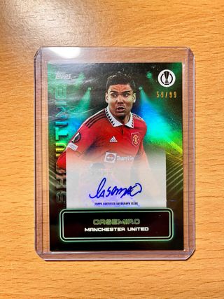 CASEMIRO REAL MADRID TOPPS AUTO PANINI FIRMA CROMO