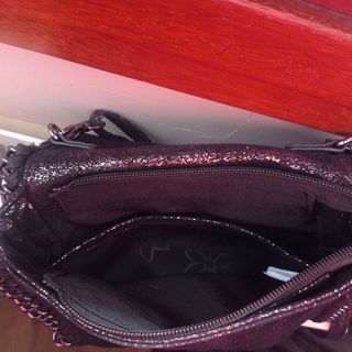 Bolso negro con destellos fiesta 