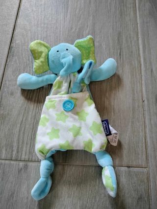 Doudou porta chupeta chicco