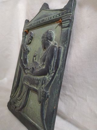 Placa cerámica réplica antigua griega
