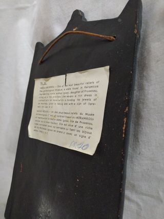 Placa cerámica réplica antigua griega