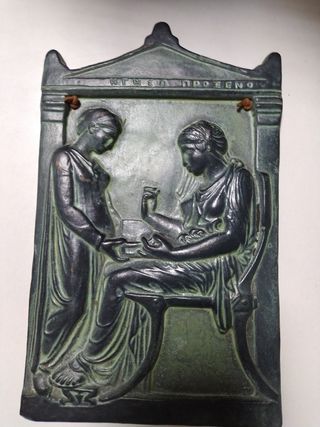 Placa cerámica réplica antigua griega