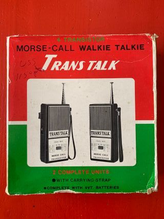 2 Walkie Talkies-Morse vintage.  Made in Japan 