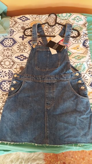 Peto vaquero falda Talla M