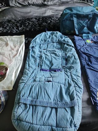 Conjunto de Tuc tuc. Saco, protector y bolsa.