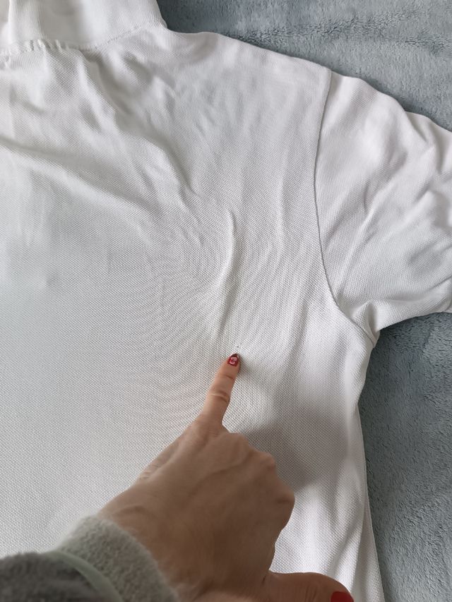 Polo Lacoste blanco vintage