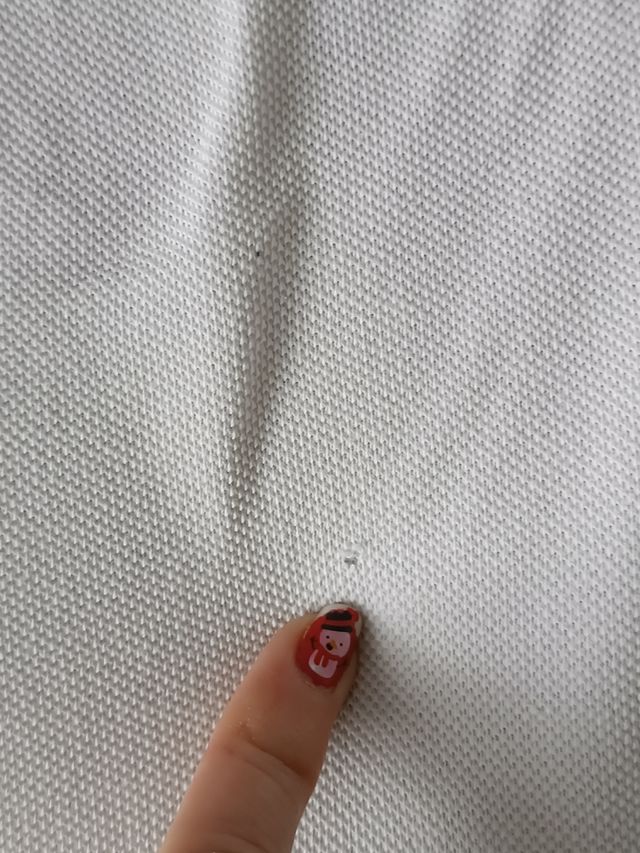 Polo Lacoste blanco vintage