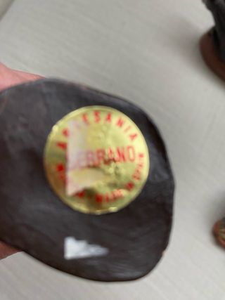 NACIMIENTO EN BARRO LIENZADO 6 FIGURAS. ARTESANÍA