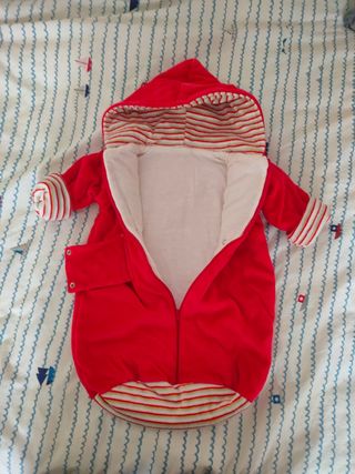 Saco bebé con mangas , 3 meses