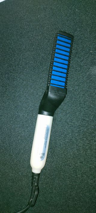 Piastra Spazzola 2 in 1 per Barba e Capelli