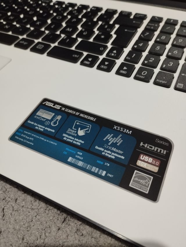 Portátil Asus 15,6" y SSD 128