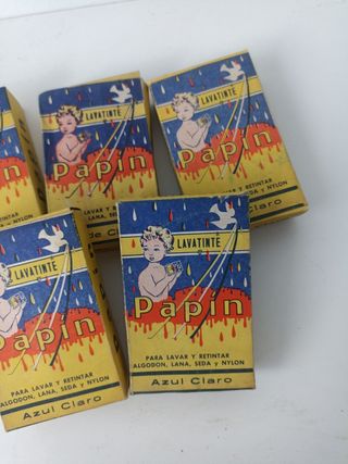 Vintage lote 5 cajitas tinte