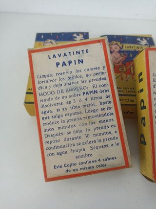 Vintage lote 5 cajitas tinte