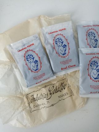 Vintage lote 5 cajitas tinte