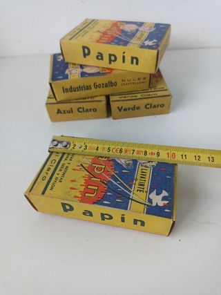 Vintage lote 5 cajitas tinte