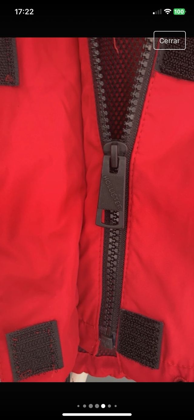 chaqueta cortavientos Hollister talla XS