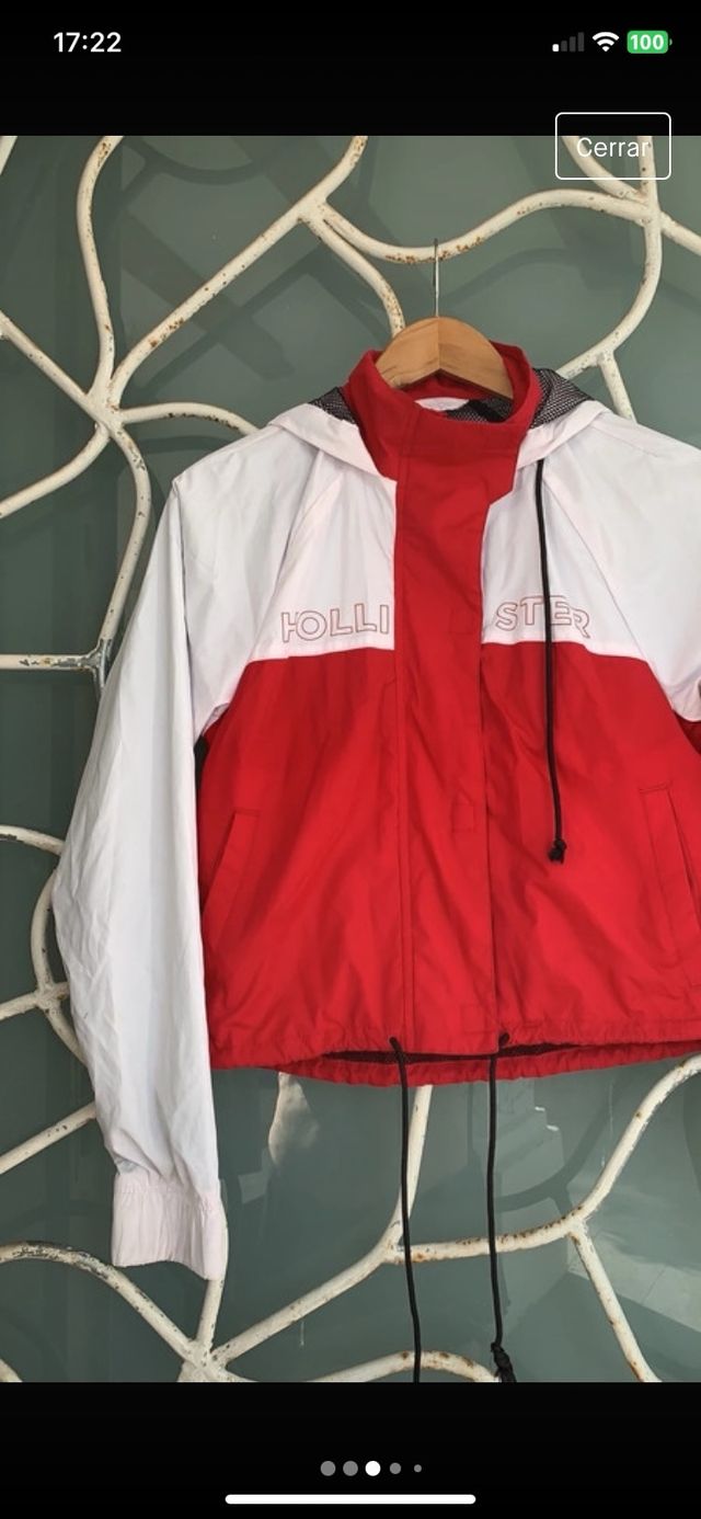chaqueta cortavientos Hollister talla XS