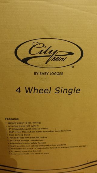 Silla de paseo Baby Jogger City Mini 4 + burbuja