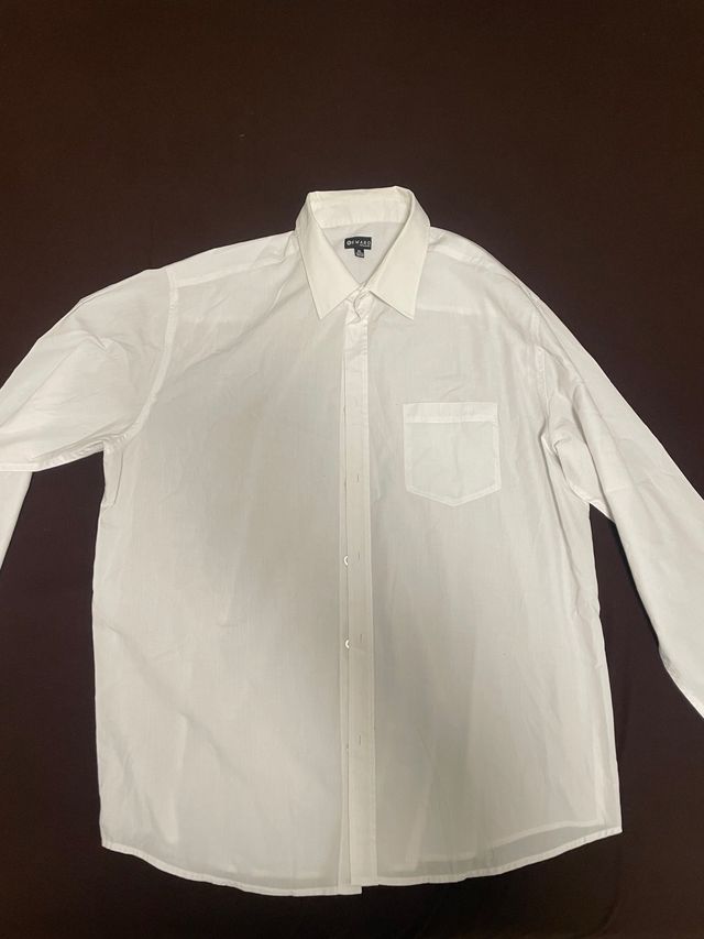 camicia semplice colore bianco
