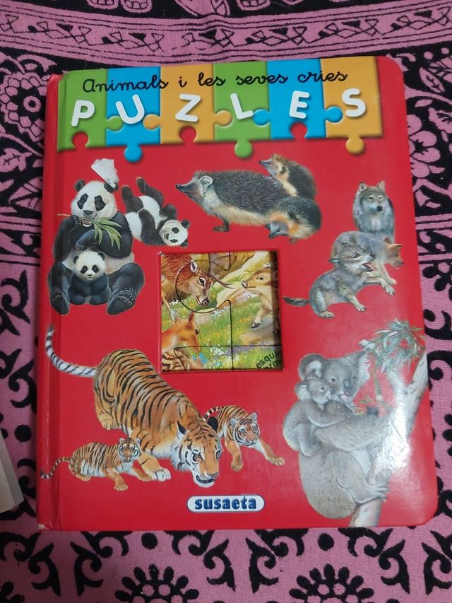 Libro infantil de puzles y libro lectura