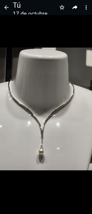 Gargantilla oro blanco