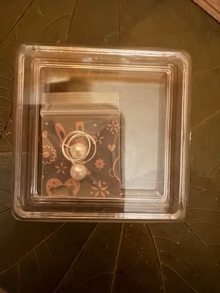 pendientes de aro de plata y perlita cultivada