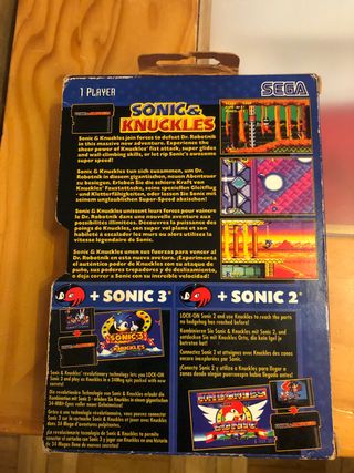 Juego Sega Megadrive Sonic&Knuckles