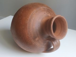 Cántaro, jarro, tinaja, vasija de barro 37,5x26cm.