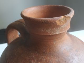 Cántaro, jarro, tinaja, vasija de barro 37,5x26cm.