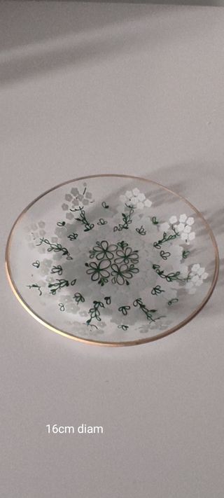 Portagioie in cristallo e oro