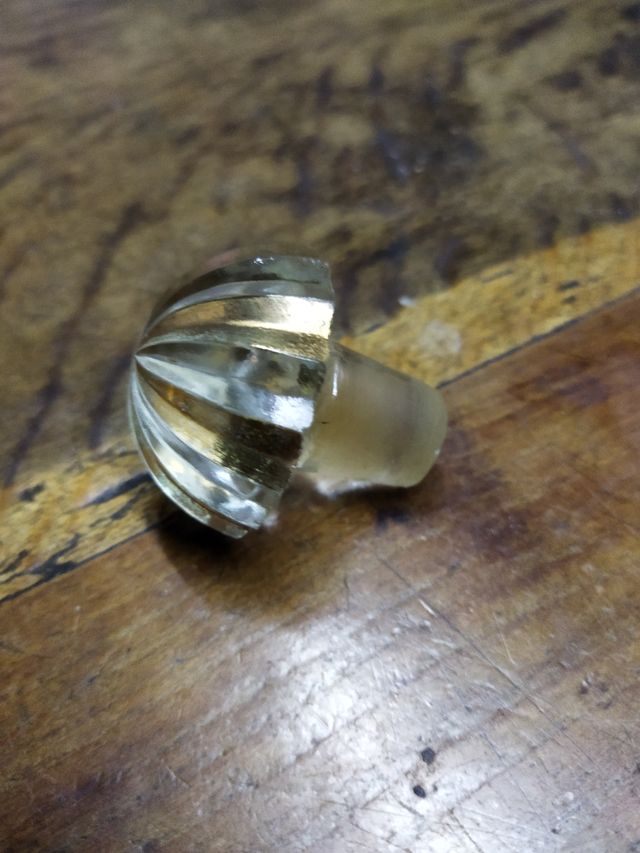 Tapón antiguo de cristal