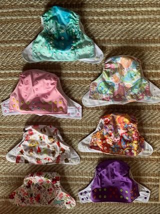 8 x ALVA BABY Pañales Reutilizables LOT