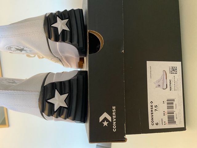 Converse RUN STAR HIKE blancas talla 38.5