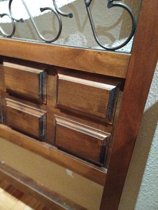 Cabecero madera, cama de 90