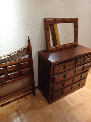 Cabecero madera, cama de 90