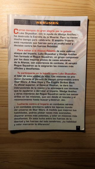 Manual instrucciones rogue squadron N64