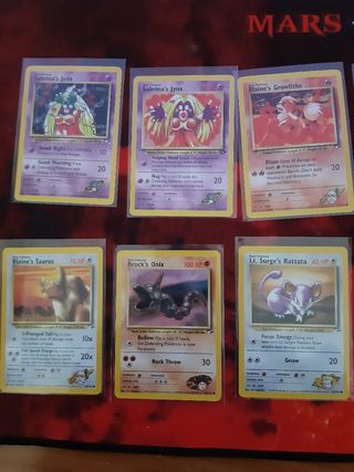 Cartas Pokemon Gym Heroes y Challenge