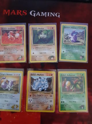 Cartas Pokemon Gym Heroes y Challenge
