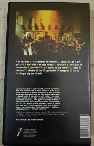 Surtido VHS música Rock