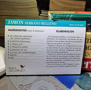 Recetas de Carlos Arguiñano.