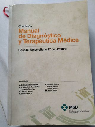 MANUAL DE DIAGNÓSTICO Y TERAPÉUTICA MÉDICA.