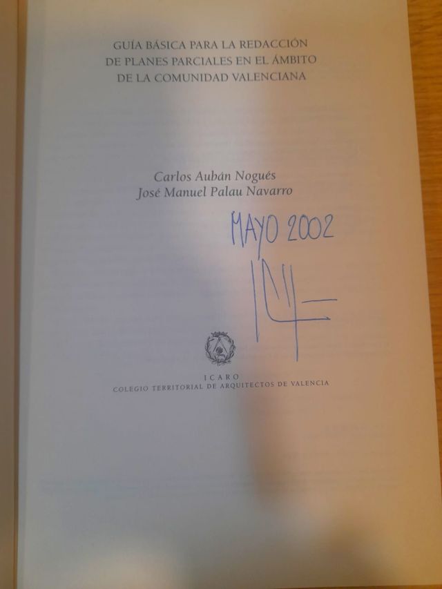 Libro guía urbanismo comunidad valenciana