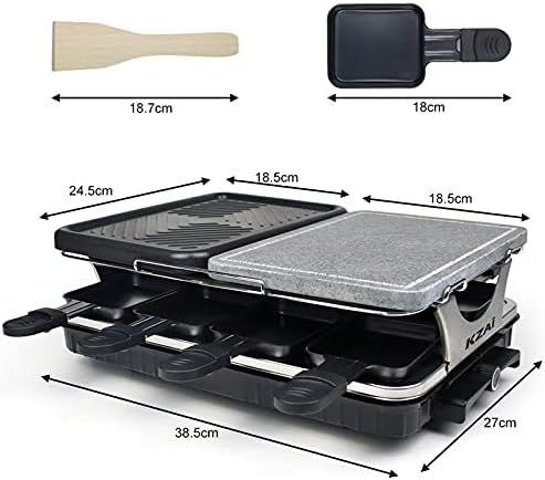 Raclette Plancha Aluminio/Piedra Natural · Nueva