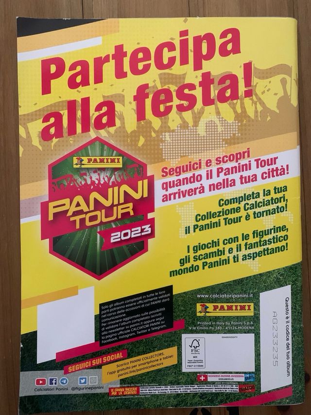 Album Calciatori Figurine Panini 2022 - 2023