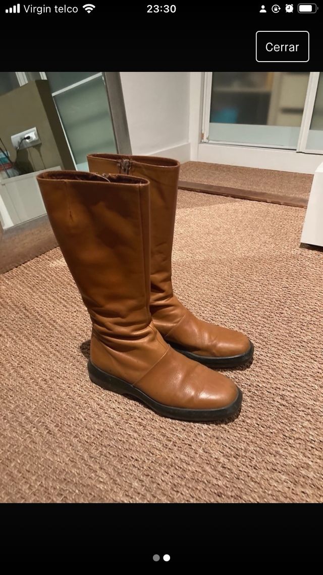 Botas camel Massimo Dutti