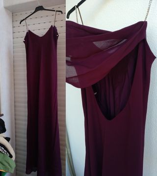 vestido gala espalda descubierta