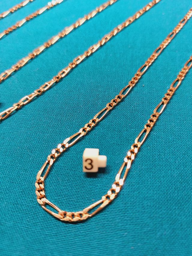 Cadenas 50cm Chapado oro