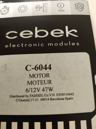Motor 6-12V dc 47W C-6044 Cenek